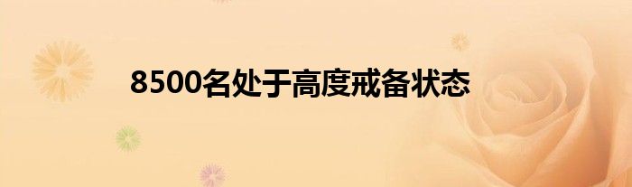 8500名處于高度戒備狀態(tài)