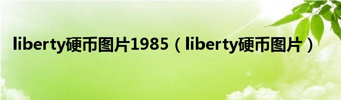 liberty硬幣圖片1985（liberty硬幣圖片）