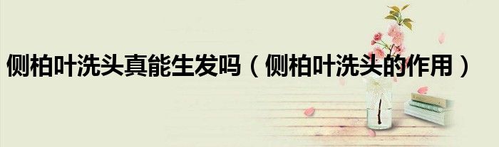 側(cè)柏葉洗頭真能生發(fā)嗎（側(cè)柏葉洗頭的作用）