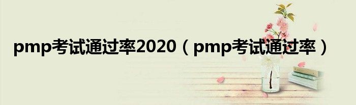 pmp考試通過率2020（pmp考試通過率）