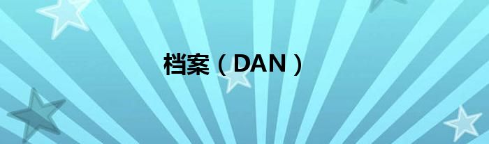 檔案（DAN）