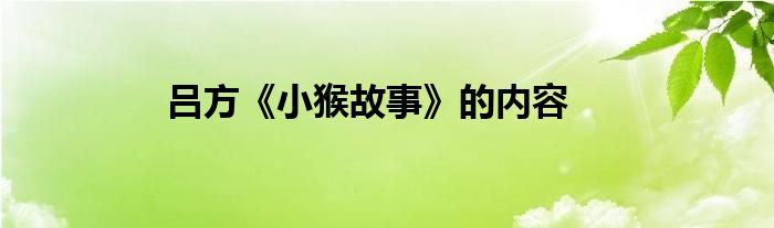 呂方《小猴故事》的內(nèi)容