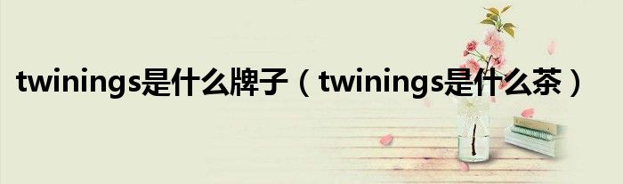 twinings是什么牌子（twinings是什么茶）