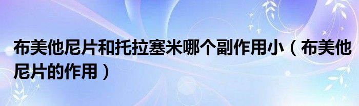 布美他尼片和托拉塞米哪個副作用?。ú济浪崞淖饔茫?class='thumb lazy' /></a>
		    <header>
		<h2><a  href=