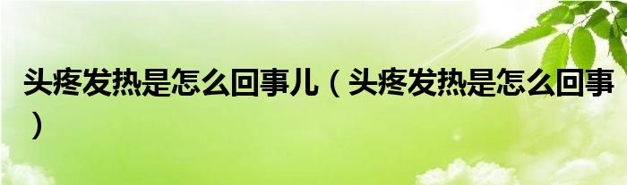 頭疼發(fā)熱是怎么回事兒（頭疼發(fā)熱是怎么回事）