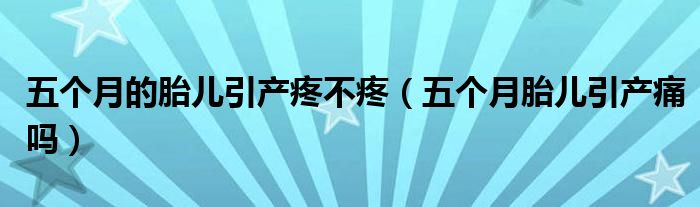 五個(gè)月的胎兒引產(chǎn)疼不疼（五個(gè)月胎兒引產(chǎn)痛嗎）