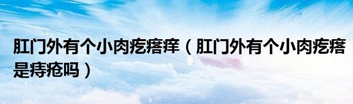 肛門(mén)外有個(gè)小肉疙瘩癢（肛門(mén)外有個(gè)小肉疙瘩是痔瘡嗎）