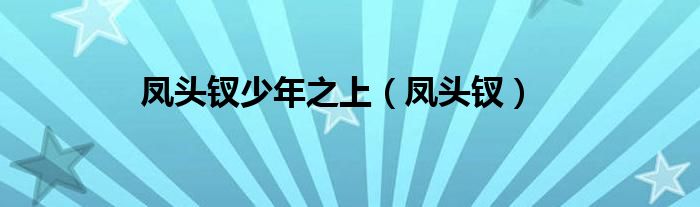 鳳頭釵少年之上（鳳頭釵）