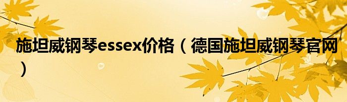 施坦威鋼琴essex價(jià)格（德國(guó)施坦威鋼琴官網(wǎng)）