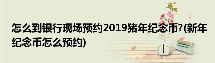 怎么到銀行現(xiàn)場預約2019豬年紀念幣?(新年紀念幣怎么預約)