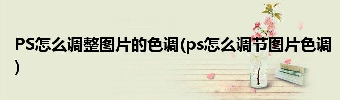 PS怎么調整圖片的色調(ps怎么調節(jié)圖片色調)