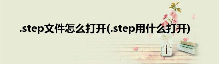 .step文件怎么打開(.step用什么打開)