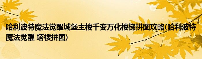 哈利波特魔法覺醒城堡主樓千變?nèi)f化樓梯拼圖攻略(哈利波特魔法覺醒 塔樓拼圖)