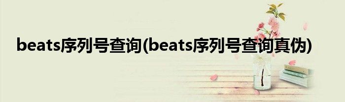 beats序列號查詢(beats序列號查詢真?zhèn)?